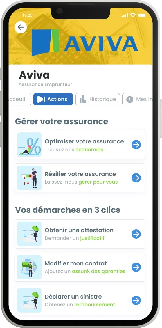 L'application Ideel — Assurance de prêt